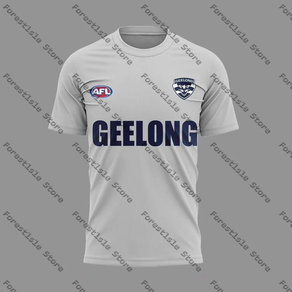 AFL Geelong Cats Ford 2024 T-Shirt Street Fashion Men's T-Shirt Casual Loose And Versatile Men's And Women's T-Shirt