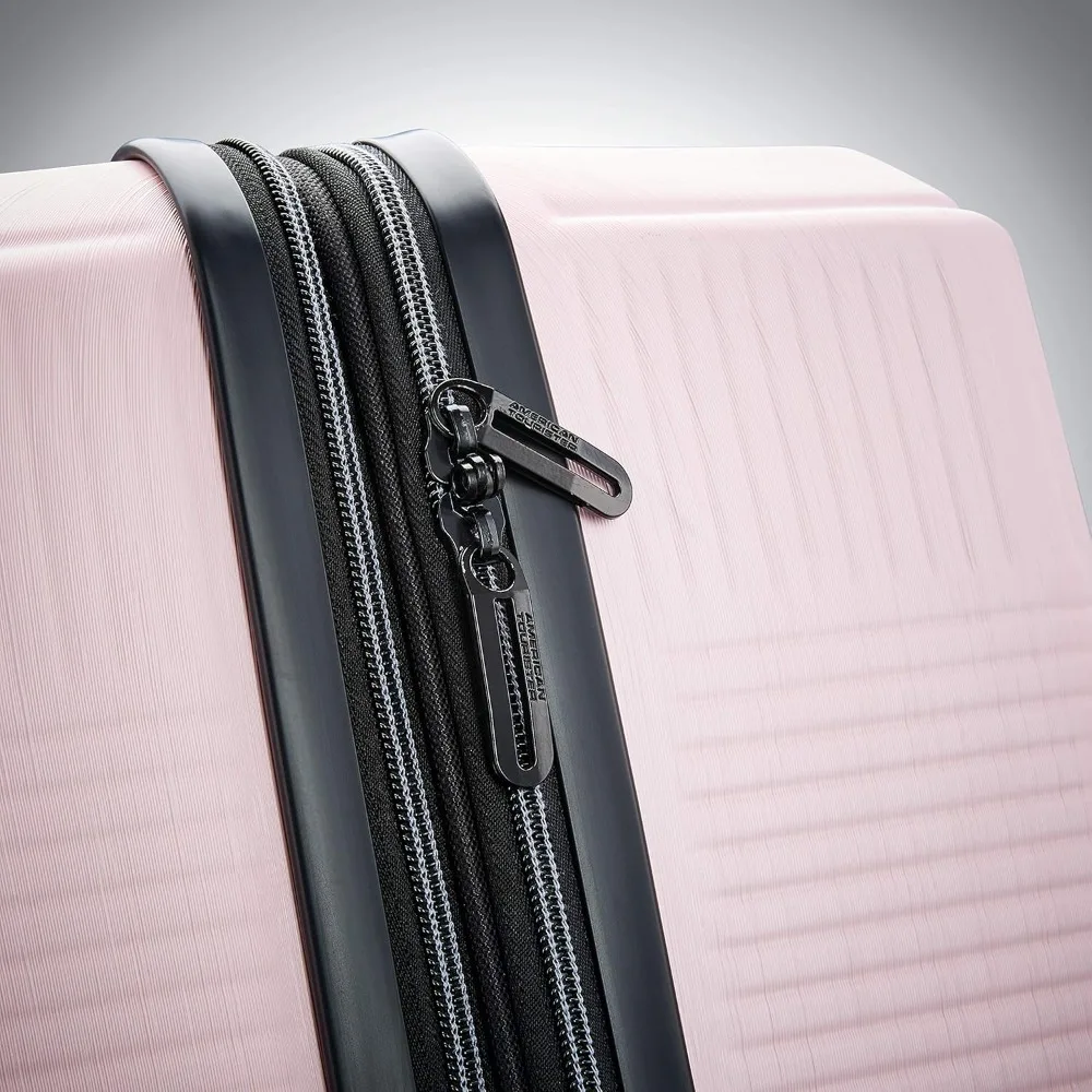 حقيبة حمل صلبة قابلة للتوسيع مع عجلات دوارة، أحمر خدود وردي، 21 بوصة - خفيفة الوزن ومتينة للسفر للنساء