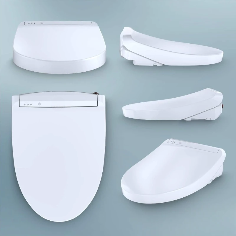 Electronic Bidet Toilet Seat, Cotton White