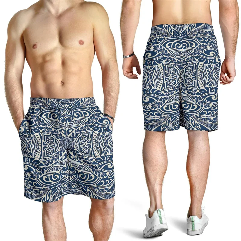 Short de plage hawaïen pour homme, maillot de bain d'été, short de glace pour garçon, pantalon court de planche, Ropa zones bre, 2024