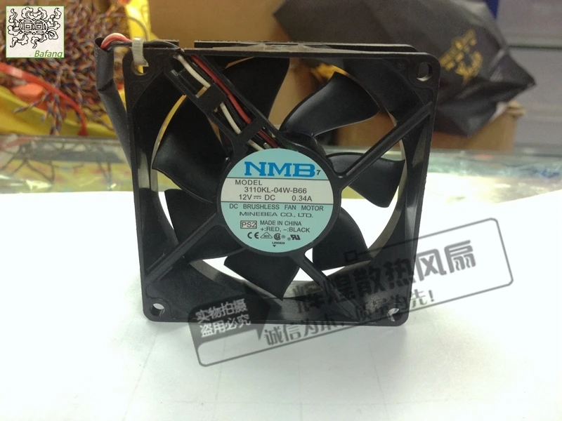 

Jinlingge для NMB-MAT Minebea 3110KL-04W-B66 8025 12 В 8 см вентилятор охлаждения с шарикоподшипником