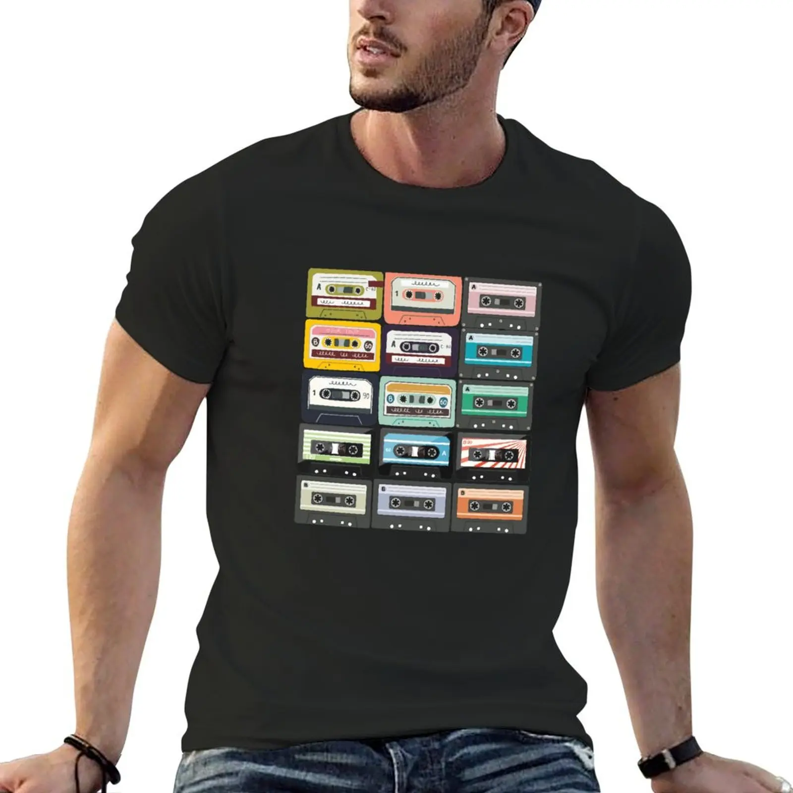 Casette Tape Mixtape Retro product T-Shirt Aesthetic clothing anime t shirts vintage anime shirt mens cotton t shirts