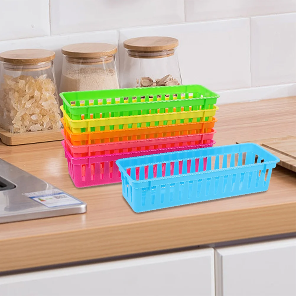 12 Pcs Pencil Holder Stationery Basket Other Storage Baskets Classroom Table Bins Small Plastic for Organization