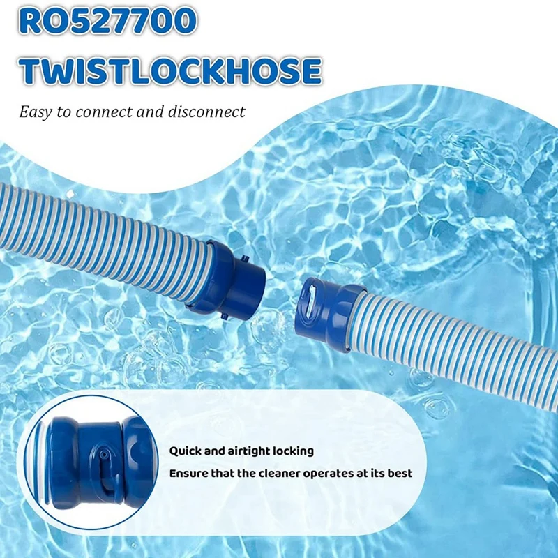 Pacote de 7 R 0527700   Mangueiras de vácuo para limpeza de piscina de 39 polegadas, kit de substituição de mangueira com trava de torção rápida para Zodiac MX6 MX8