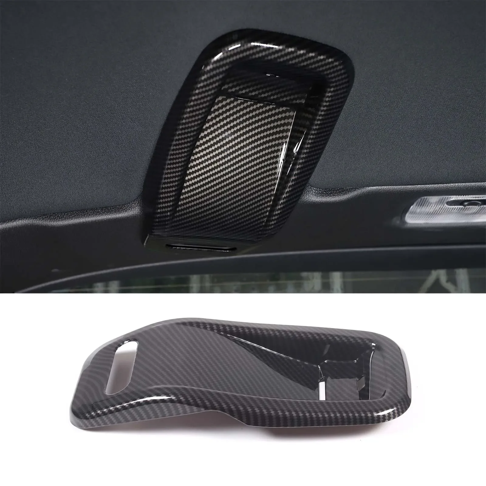 

cheya ABS Carbon Fiber Car Trunk Top Lighting Decorative Frame Cover for Honda Pilot 2016-2022 Interior Accessories