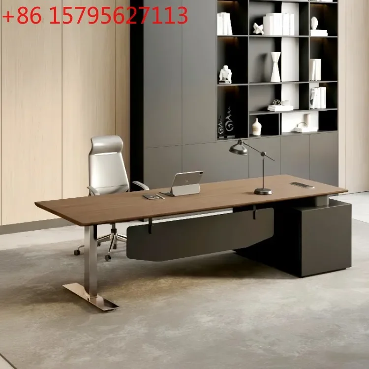 

Intelligent electric lifting boss table Italian supervisor desk