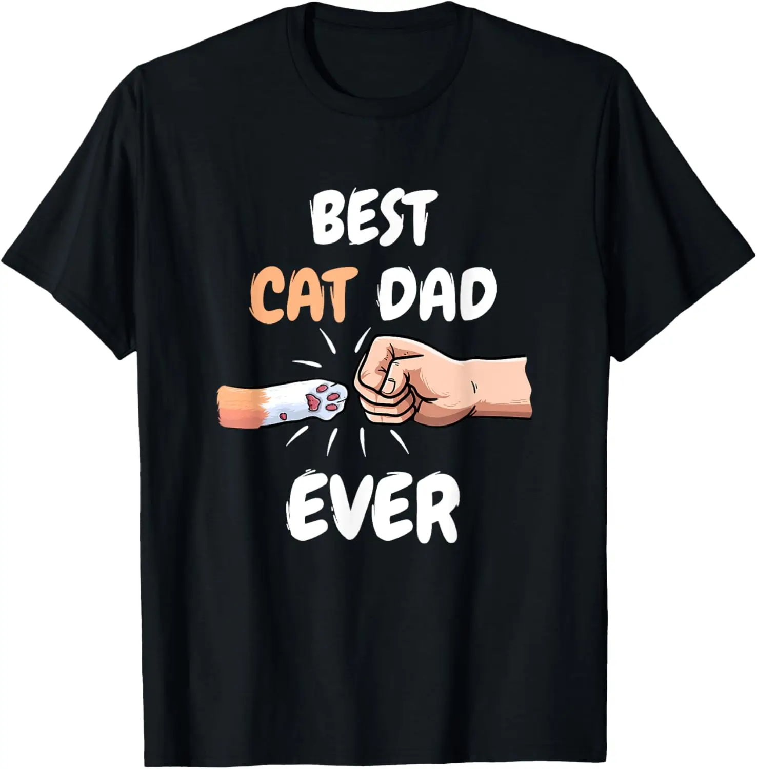 

Лучший кошачий папа Ever Men Paw Fist Bump Cat Lover