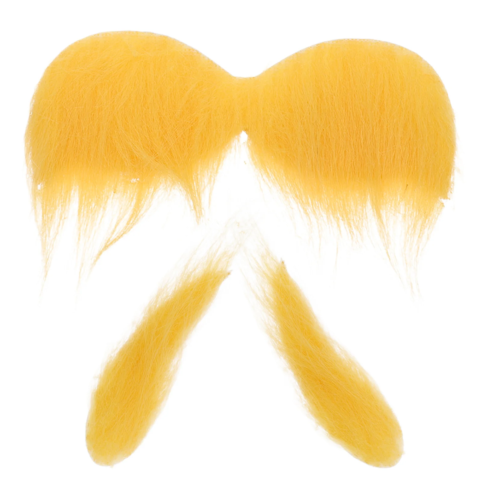 

Забавный костюм для вечеринки на Хэллоуин, аксессуары, желтые усы и брови, накладная борода, набор для косплея, надежная посадка, несколько стилей