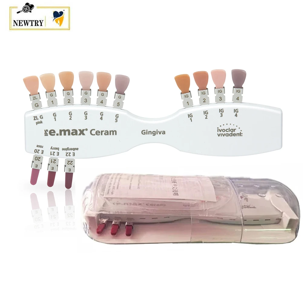 Original Ivoclar IPS Shade Guide Denture Bleach Comparator Crown Restoration Abutment Teeth Gingiva Composite Resin Toothguide