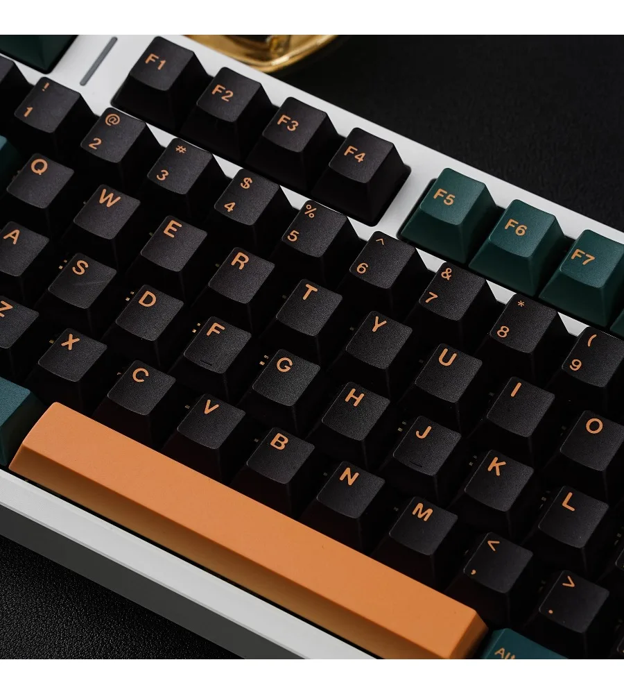 Keycap PBT Sublimation Original High Phonetic Text Cangjie Text Adapted Mechanical Keyboard Rain 75 Miles From Tarantula 60