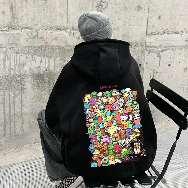 

Тяжелая толстовка с капюшоном, мужская повседневная толстовка Bla Top, весна-осень, модная брендовая элитная подростковая повседневная толстовка свободного покроя с принтом...