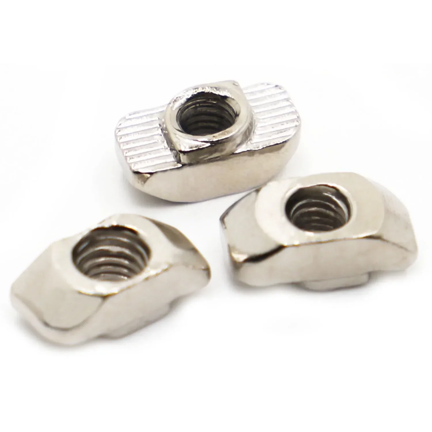 M3 M4 M5 M6 M8 Nickel Hammerkopf T Mutter Drop in Fasten Connector Gleitmutter für EU 2020 3030 4040 4545 Aluminiumprofil – Detail 3