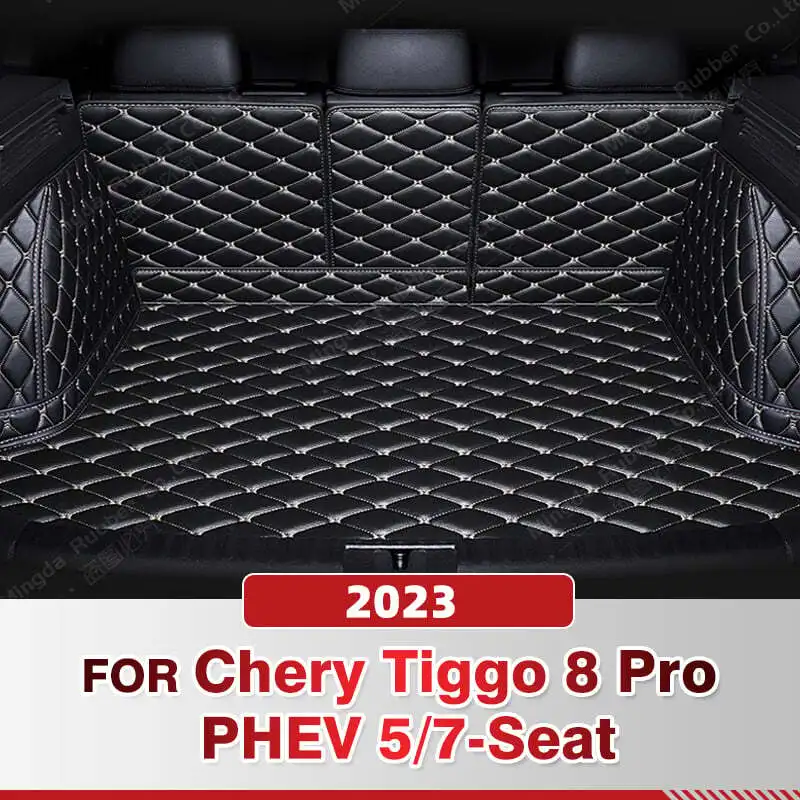 

For Chery Tiggo 8 Pro PHEV 5/7-Seat 2023 Auto Full Coverage Trunk Mat Car Cargo Liner Interior Accessories