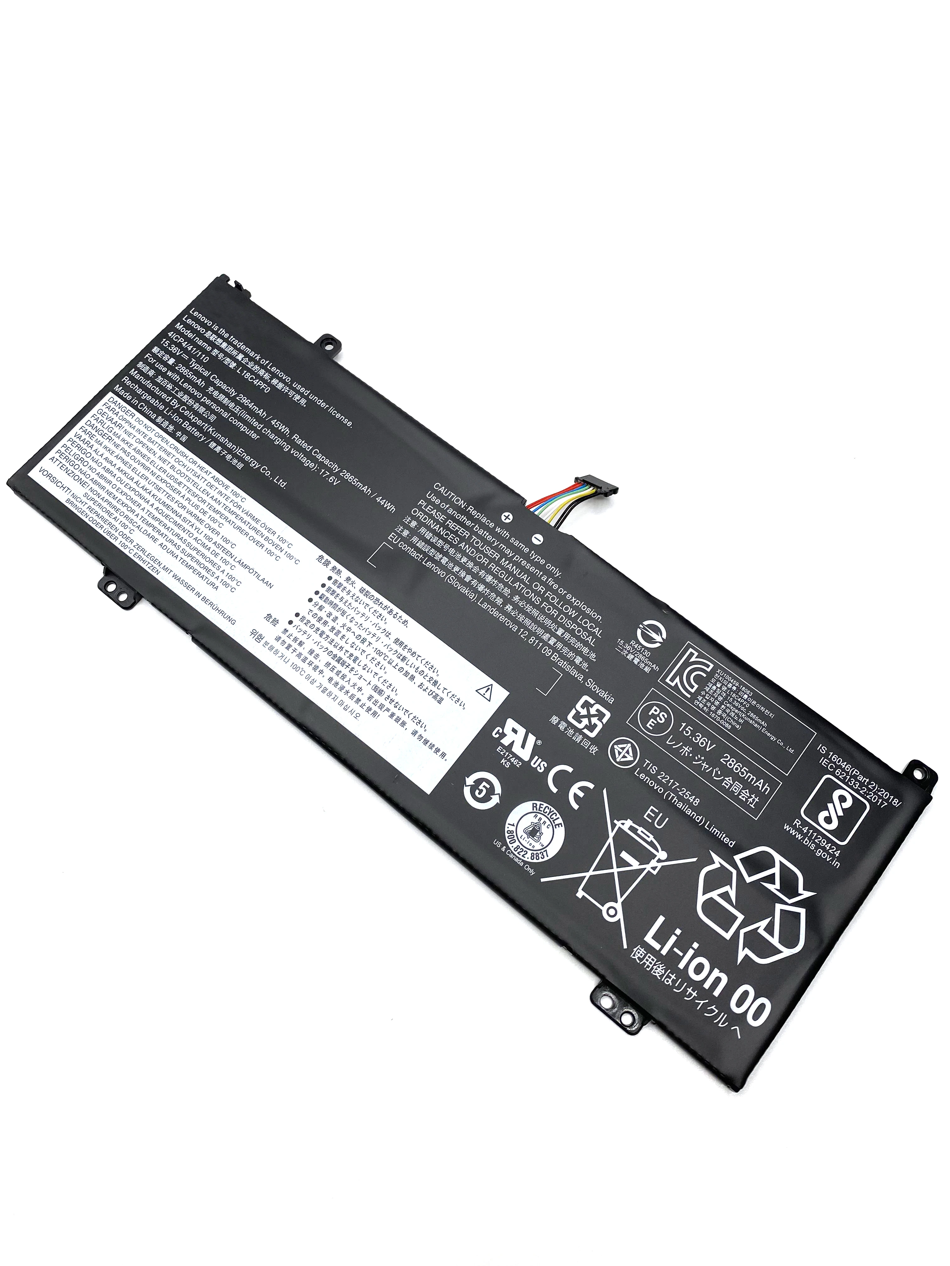 Imagem -03 - Bateria do Portátil para Lenovo Thinkbook Bateria Original para Lenovo 13s-iml 13s-iwl 14s-iml 14s-iwl 20rr 20rs 20r9 20rm L18d4pf0 L18c4pf0 Novo