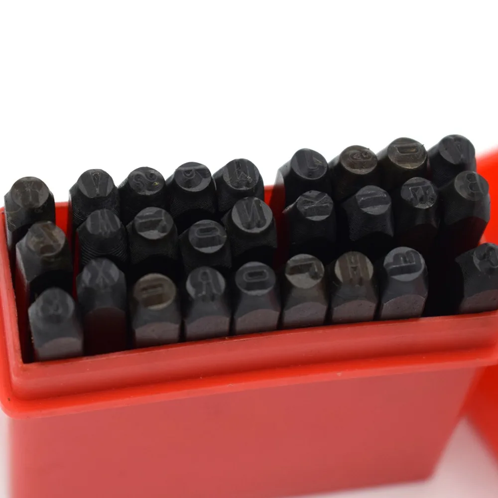 

27PCS Metal New Stamps Letters Punch Set Jewelry Wood Leather Steel Punch Tool Leather Craft Stamp 1.5/2/2.5/3MM