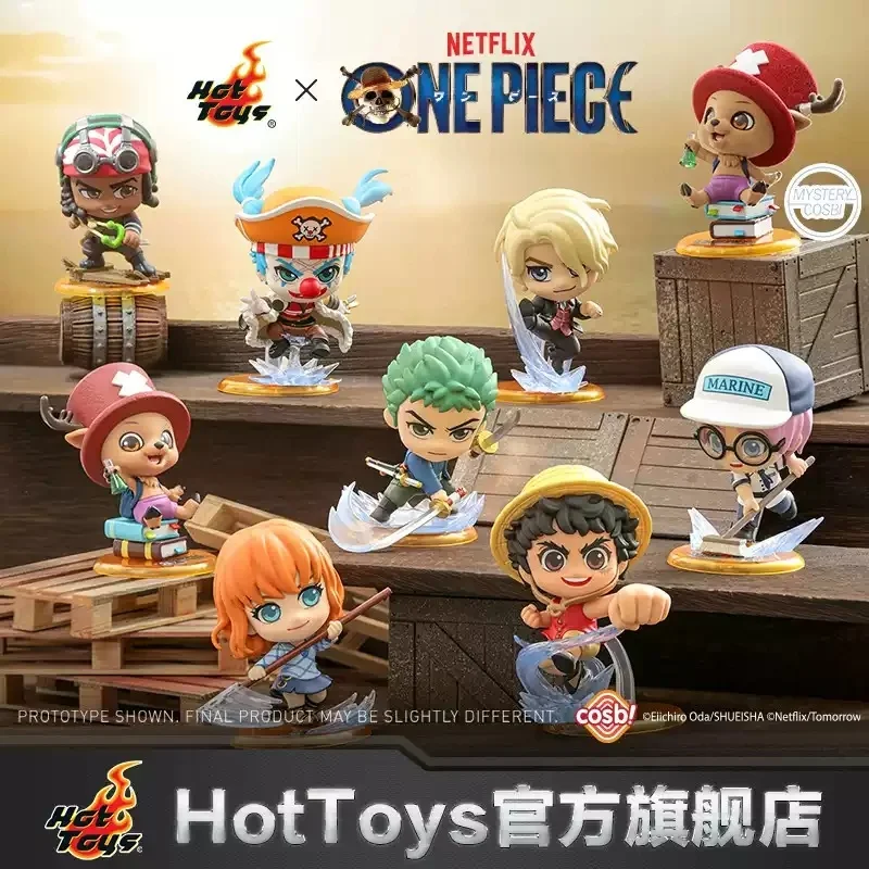 

Коллекционная мини-фигурка Hot Toys Netflix One Piece Cosbi в слепой коробке, аниме-кукла Чиби, сувенирная продукция, декор для рабочего стола, подарок для фанатов аниме