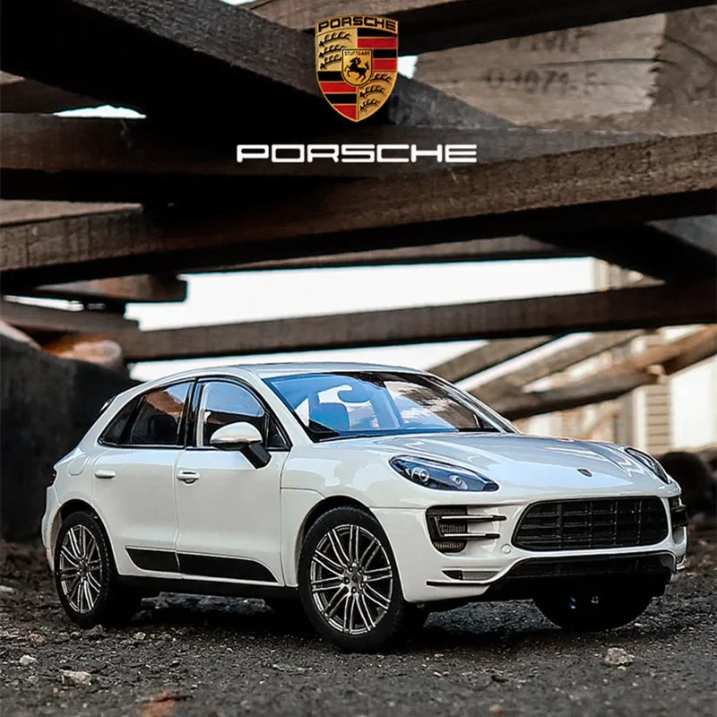 WELLY 1:24 Porsche Macan Turbo SUV Diecast Car Metal Toy Vehicles Alloy Model Car Toy Car For Kids Gift Collection B121