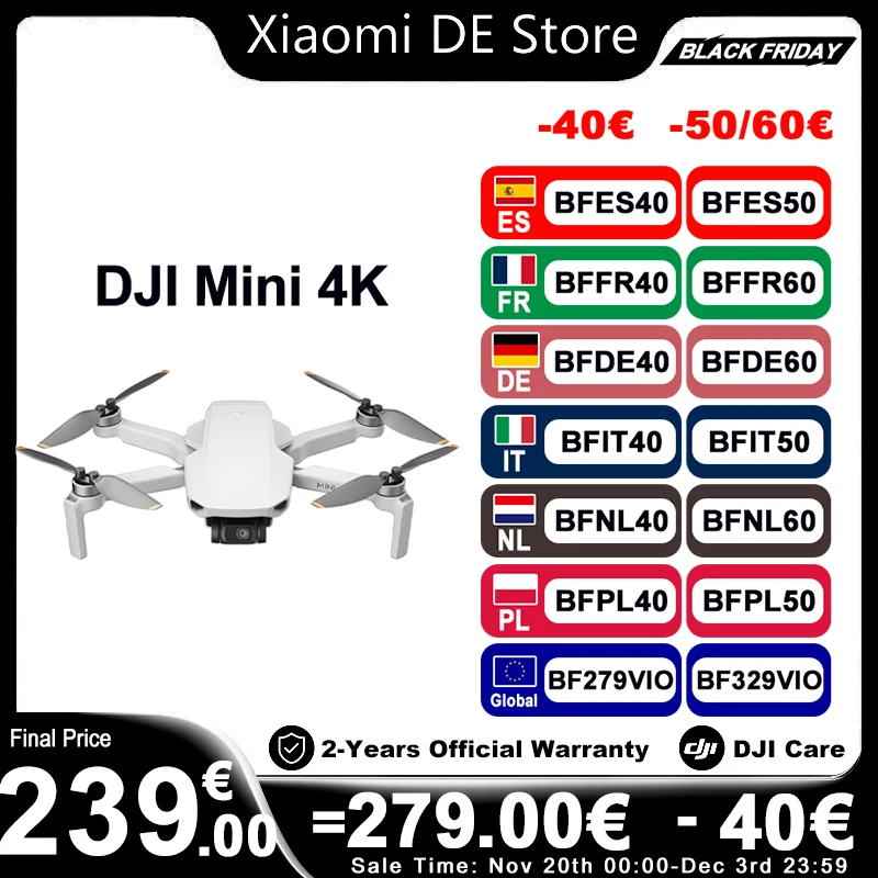 Bundle Drones CaméRa Mini 4K, Drone CaméRa 4K Uhd Pour Adultes, < 249 G, Stabilisation De La Nacelle à 3 Axes, Transmission VidéO Sur 10 Km, Deux Batteries Pour Un Temps De Vol Max. De 62 Min-image