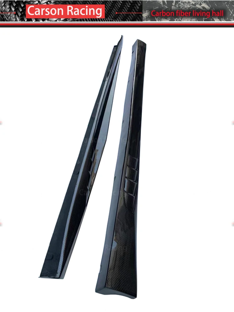 メルセデスベンツGLA45 X156用リアルカーボンファイバーサイドスカート、バンパーアクセサリーエクステンション、車体キットX156フォージサイドスカート