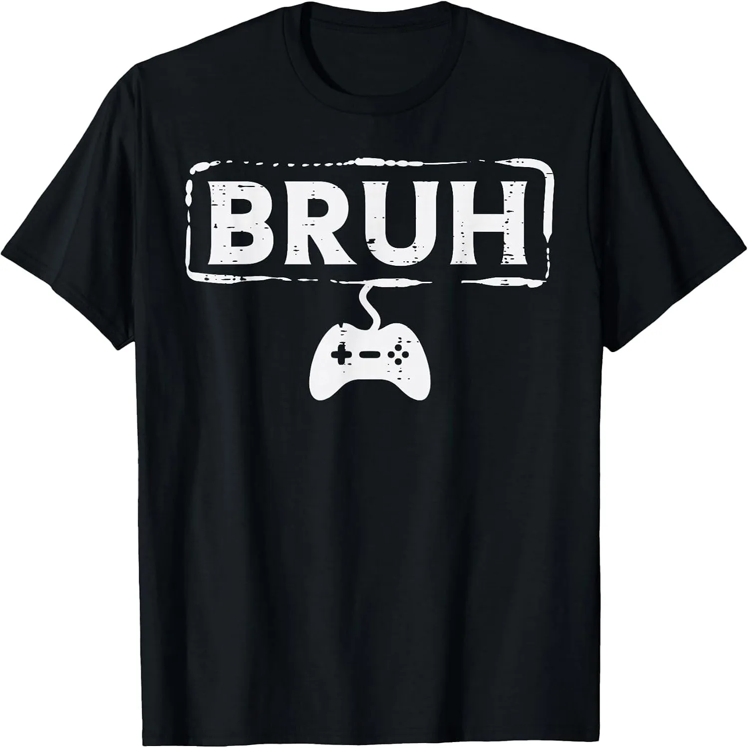 Gamer Bruh Video Game Funny Gaming Teen Men Boys Kids Youth T-Shirt 100% cotton short sleeve tee