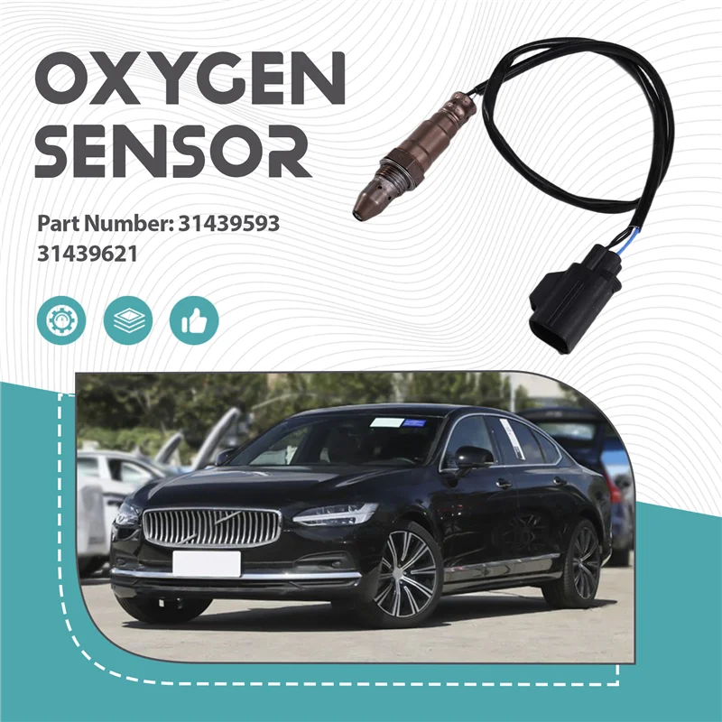 لفولفو S90 V90 XC60 XC90 MK2 V40 XC40 2.0(2015-2021) 31439593 الجبهة لامدا التحقيق O2 الأوكسجين الاستشعار سيارة جزء 31439621