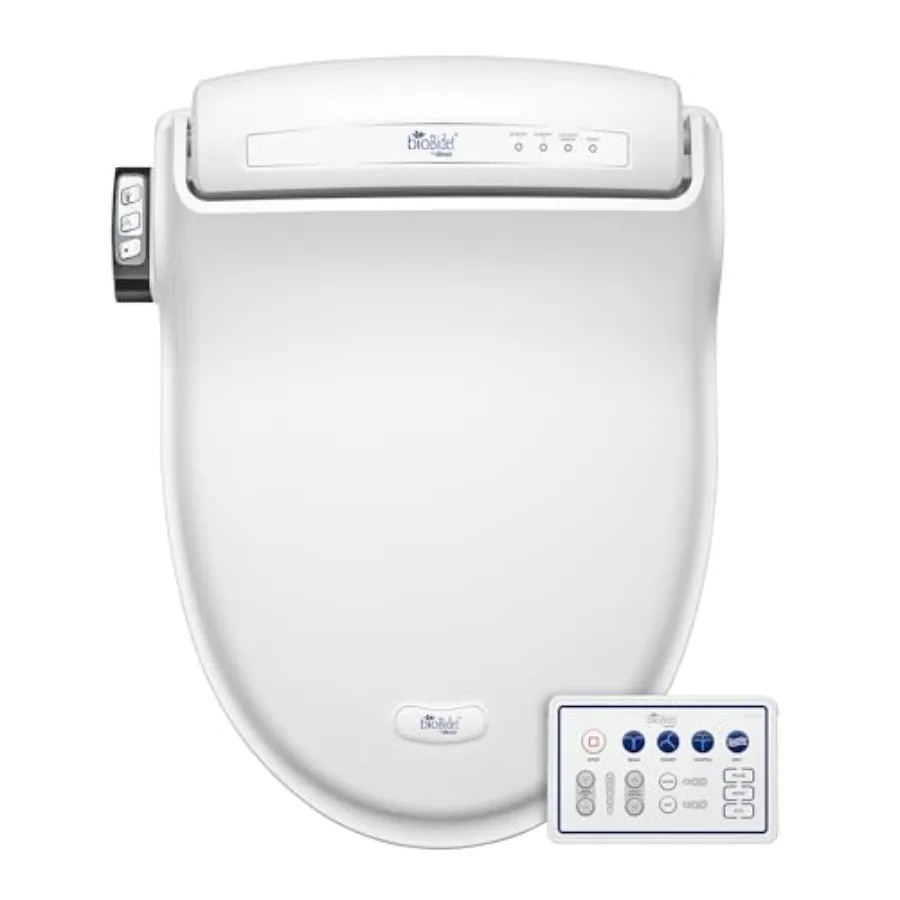 

Bliss BB1000 Electric Bidet Toilet Seat, Warm Water with Air Dryer, Heated Seat with Slow Close Lid, Remote Control, White