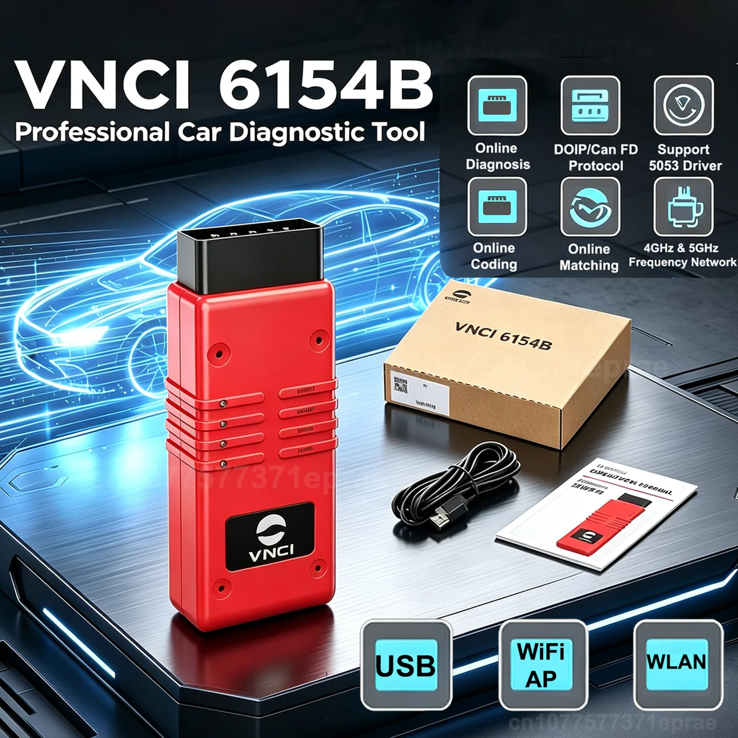 VNCI 6154B for VW & for AUDI Diagnostic Tool Support CAN FD/ DolP Protocol Support Online Diagnosis/Coding/Programming/Matching