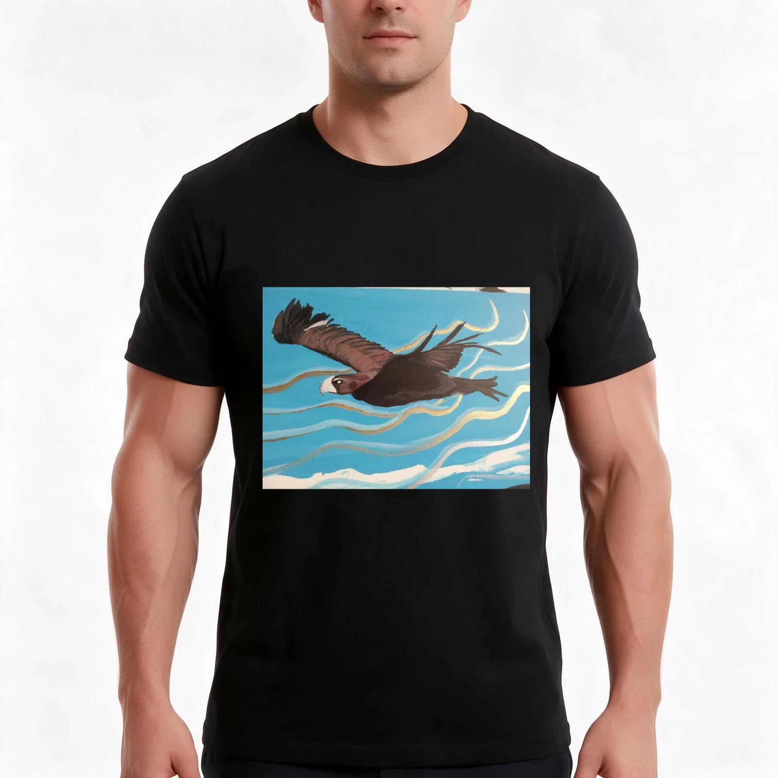 The Watcher T-Shirt, Summer Casual Cotton Tee, Oversized Streetwear Tops, Vintage Graphic Print, Loose Fit Short Sleeve