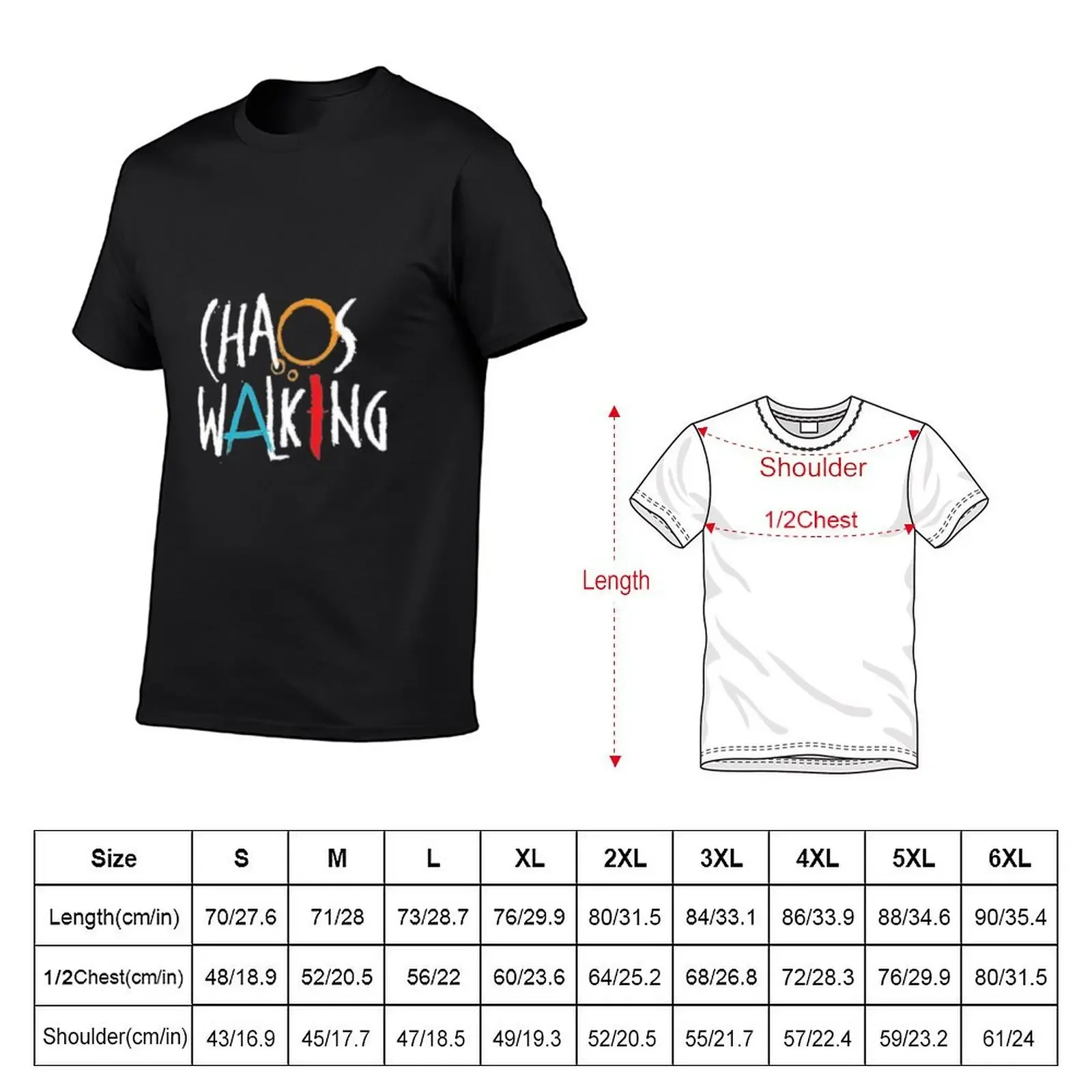 Chaos Walking Full Chest T-Shirt cute tops oversizeds clothes for men