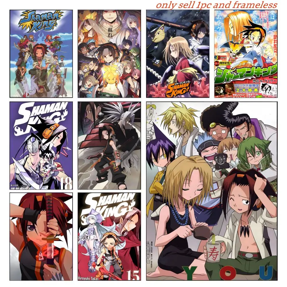 S-shaman K-king Anime Poster Posters Sticky Vintage Room Home Bar Cafe Decor Kawaii Room Decor