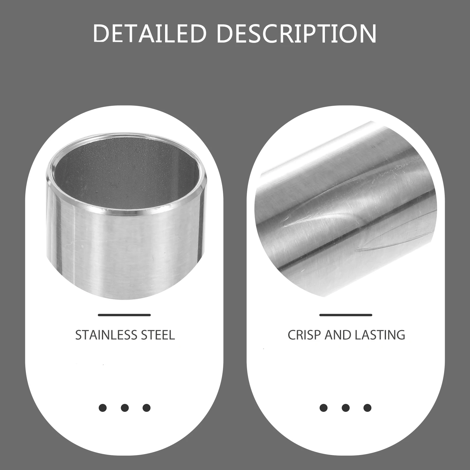 

2 Pcs Guitar Slider Slides for Acoustic Stainless Steel Tone Bar Electric Assist