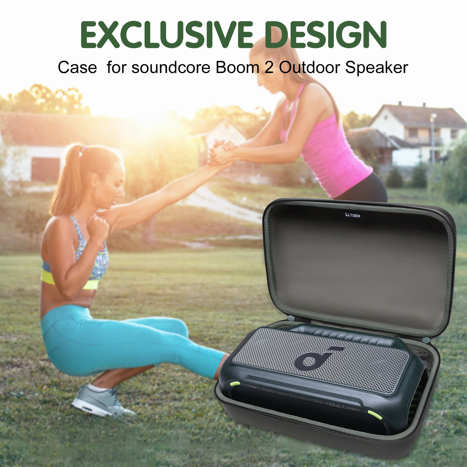 Bluetooth Speaker Case for soundcore Boom 2 Outdoor Bluetooth Speaker Storage Carrying Bag Accessories for Bluetooth Speaker - view 5