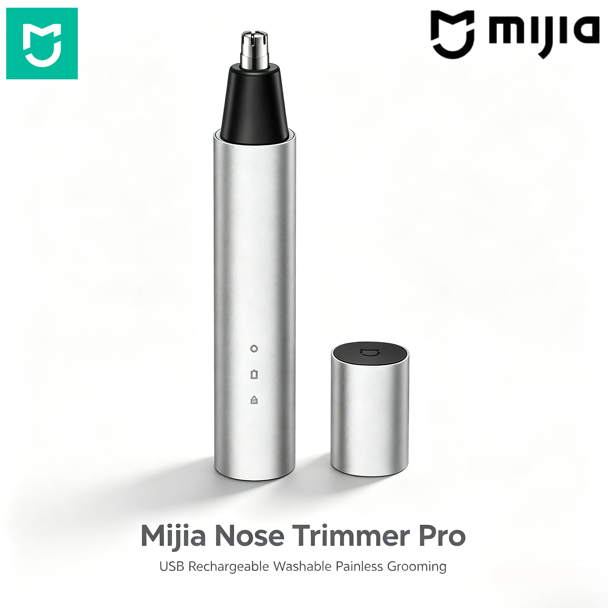 mijia-電動鼻毛トリマープロ-usb-充電式洗える無痛クリッパーポータブルミニ旅行男性フェイシャルグルーミングツール