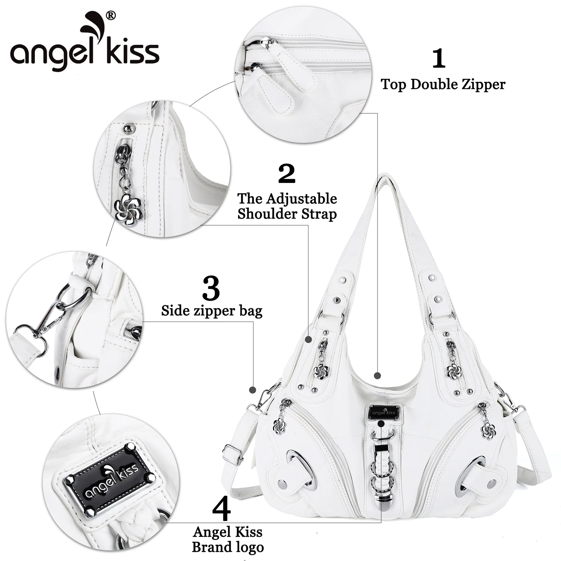 Angelkiss Frauen Handtaschen Mode Schulter Tasche Große Tote Top-griff Shopping-Pack Multifunktionale Satchel Dame Geldbeutel