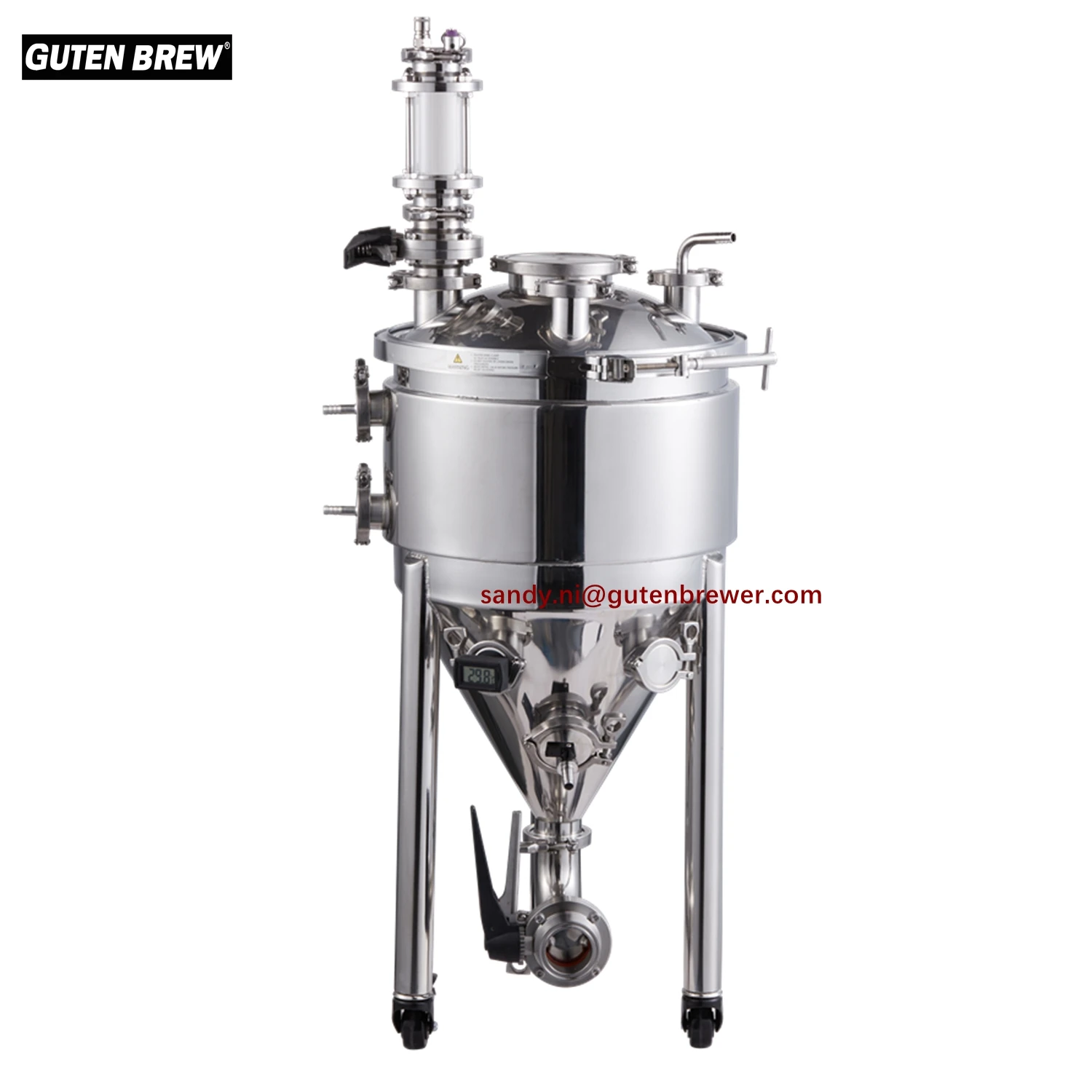 30L 55L 75L 105L مخروطي التخمير البيرة معدات مصنع الجعة الضغط تخمير تخمير البيرة خزان تخمير البيرة المعدات