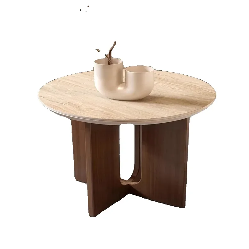 

Retro style, coffee table, living room, home, large and small coffee tables, combination, rock slab