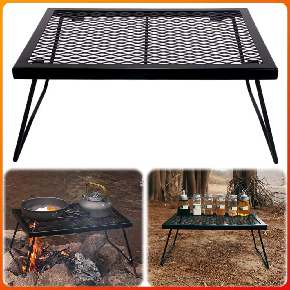 

Складная решетка для гриля над костром, подставка для приготовления пищи на костре для кемпинга, барбекю, пикника