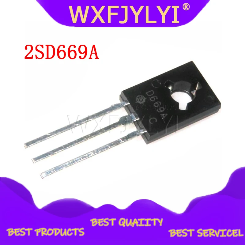 10PCS 2SD669A TO-126F 2SD669 D669A D669 TO-126 Triode new and original