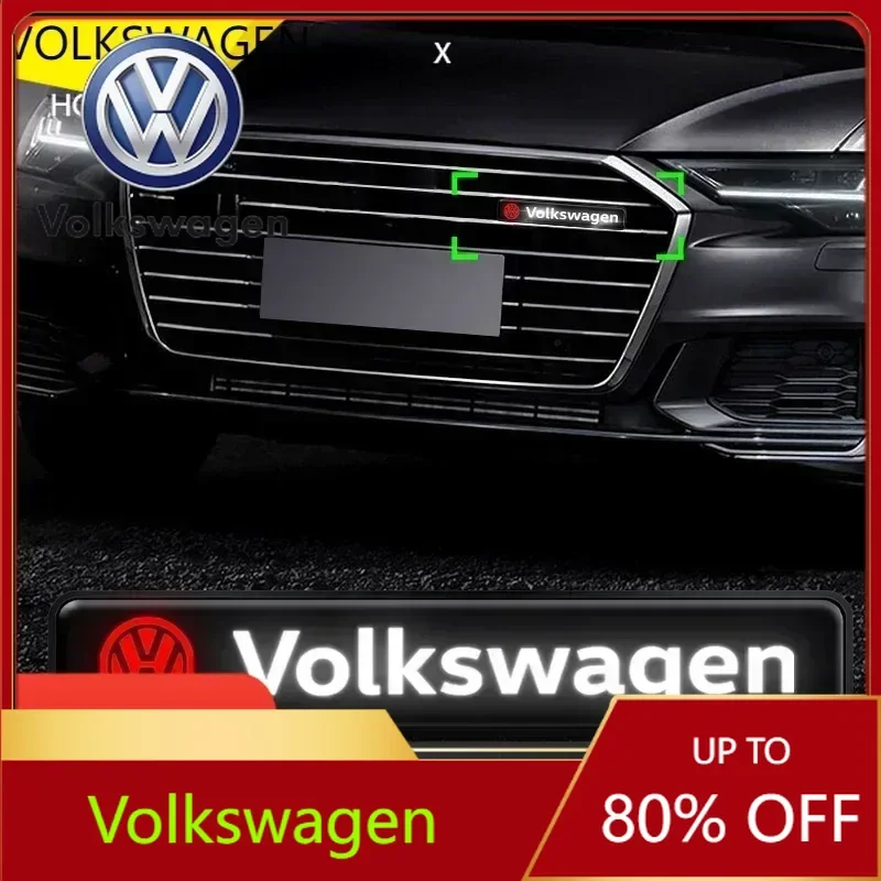 

Для VOLKSWAGEN VW 2025: Новые декоративные светодиодные фонари для стайлинга автомобиля, эмблема на решетку радиатора для Volkswagen Polo B5 B6 B7