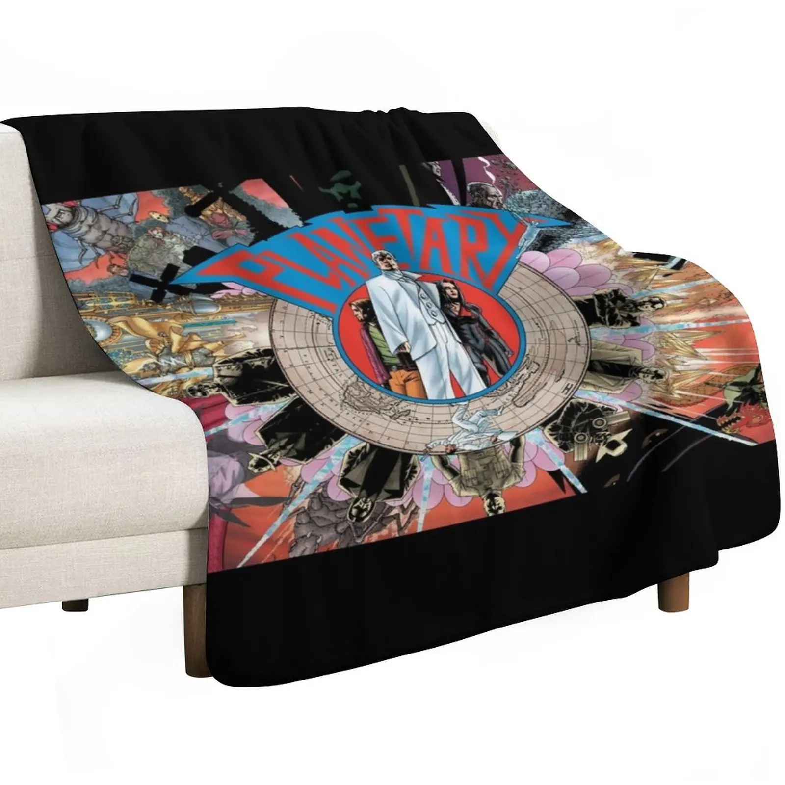 planetary, comic, warren ellis, John Cassaday, Elijah Snow, Jackita Wagner,Drummer, the four, Throw Blanket Furrys Blankets
