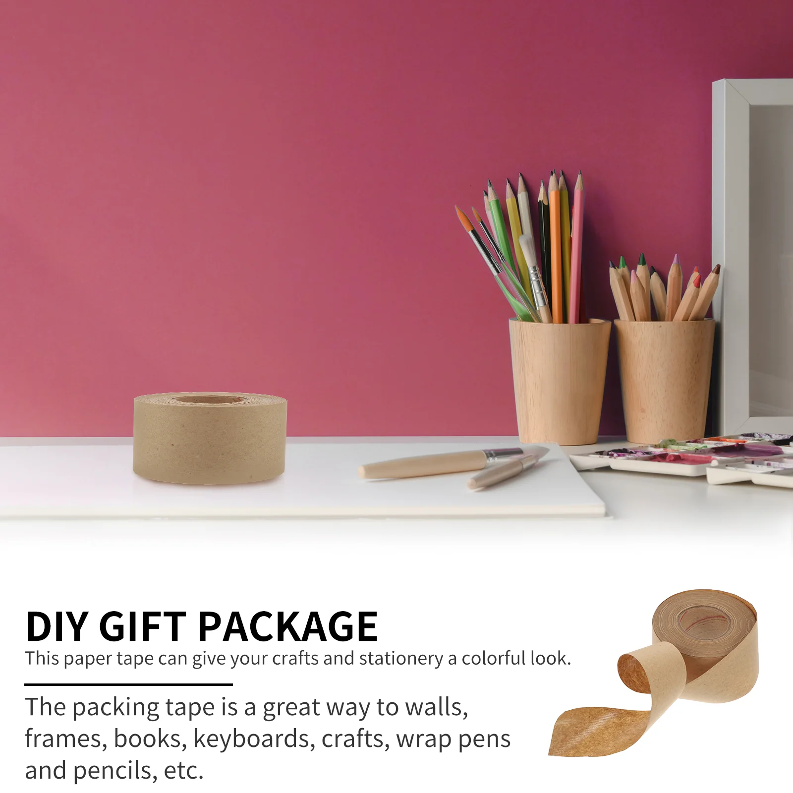 Kraft Paper Tape Reinforced Packing Active Accessories Picture Frame Sealing