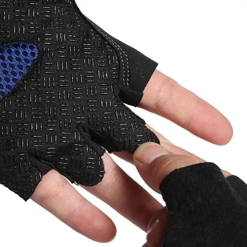 Cycling Gloves Bike Anti-slip Anti-sweat Men Women Half Finger Gloves Breathable Anti-shock Bicycle Fishing Hiking Sports Gloves