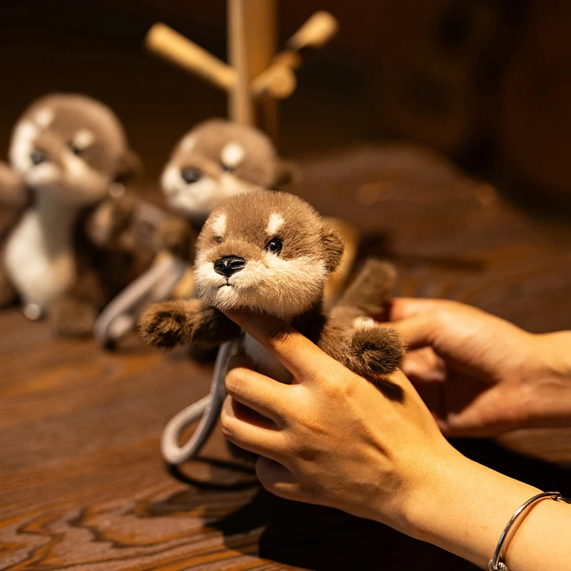 Kawaii قضاعة أفخم المفاتيح محاكاة قضاعة محشوة الحيوان وسادة الطفل الحيوان جرذ الأرض دمية هدية عيد ميلاد غرفة الديكور #3