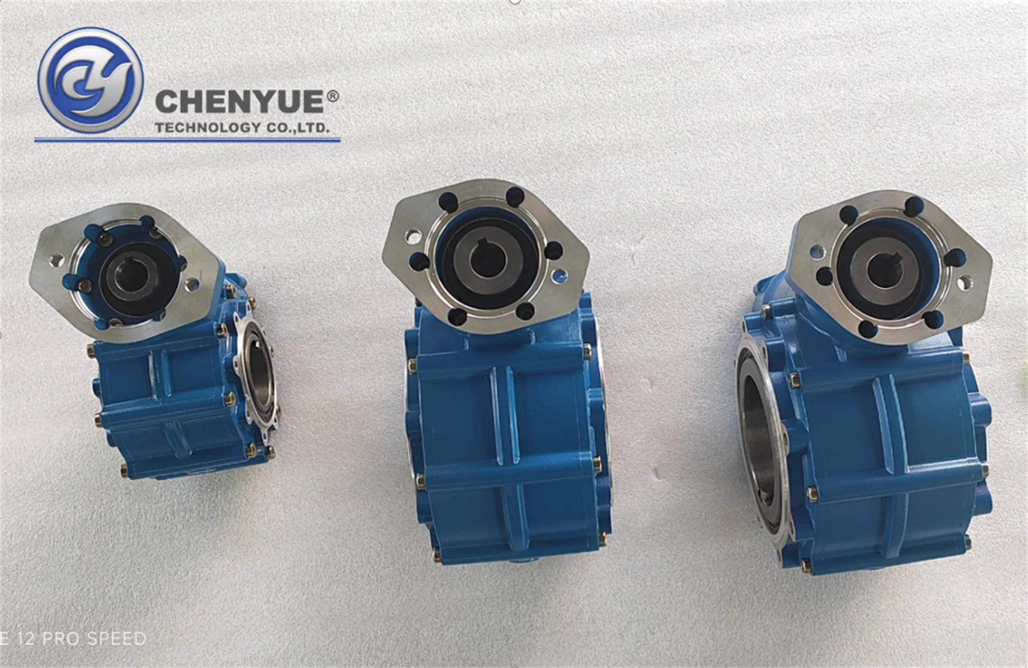 CHENYUE CHENYUE Worm Gearbox Gear Reducer CYWF50 output Bore 57.35mm Input hole 25.5  Ratio 5:1/100:1 for Hydraulic Engine motor