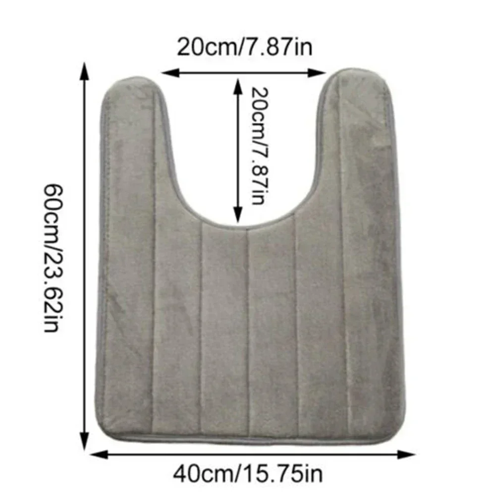 Soft Bath Mat Home Decor Washroom Floor Washable Doormat Bathtub Side Area Mats Toilet Mat Bathroom Mat Set