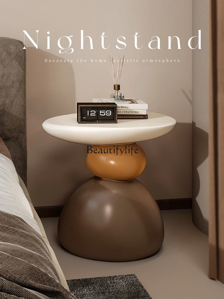 

Creative bedside table small simple modern cartoon light luxury high-end home bedroom rack