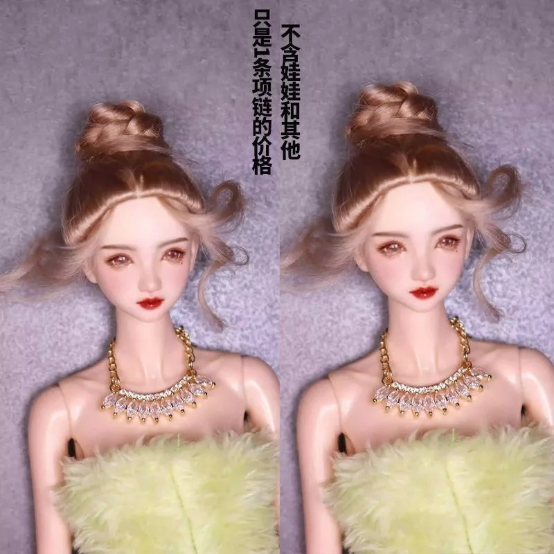 1/6 Supermodel Pop Sieraden Accessoires Luxe Uniek Ontworpen Diamanten Parelketting Serie 30cm Pop Diner Feestkleding