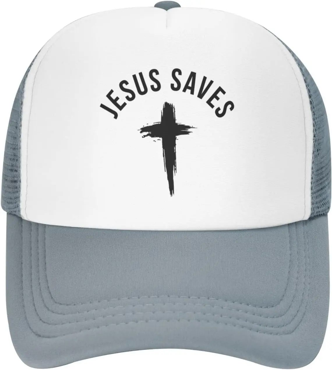 Zabawny Jesus ratuje krzyż chrześcijański bóg wiara czapka typu Trucker mężczyzn kobiet młodzieżowa czapka z daszkiem czarna czapka typu Snapback