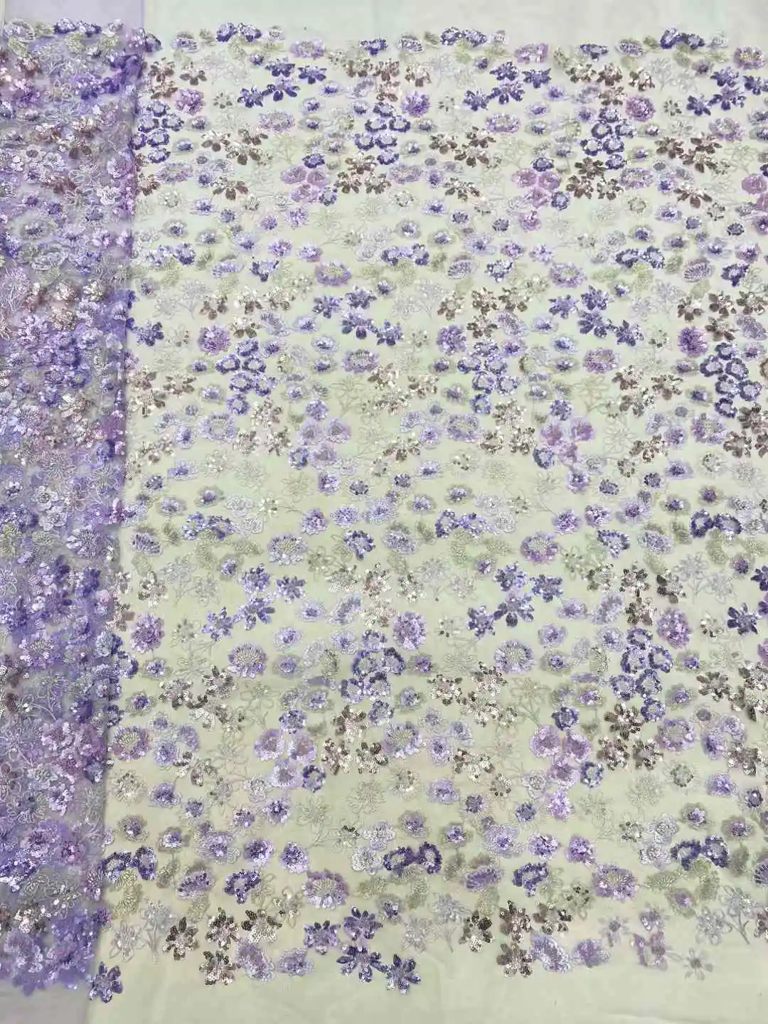 NigWin-Tissu Luxueux en Dentelle Perlée Fait à la Main pour Robe, Paillettes, Broderie Perlée, Africain, Français, Haute Qualité, 2025