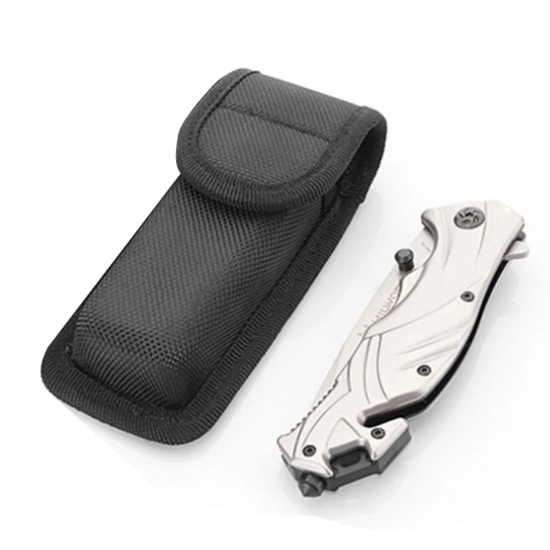 Alicates medianos de nailon, funda plegable para cuchillo, herramienta para linterna, cinturón, soporte para funda, bolsillo, herramienta multifuncional, 1 unidad